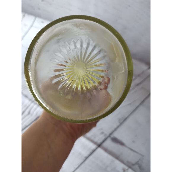 Log Cabin Syrup Pitcher Glass Bottle Eagle Brown Yellow Vintage Kitchen - Picture 5 of 7